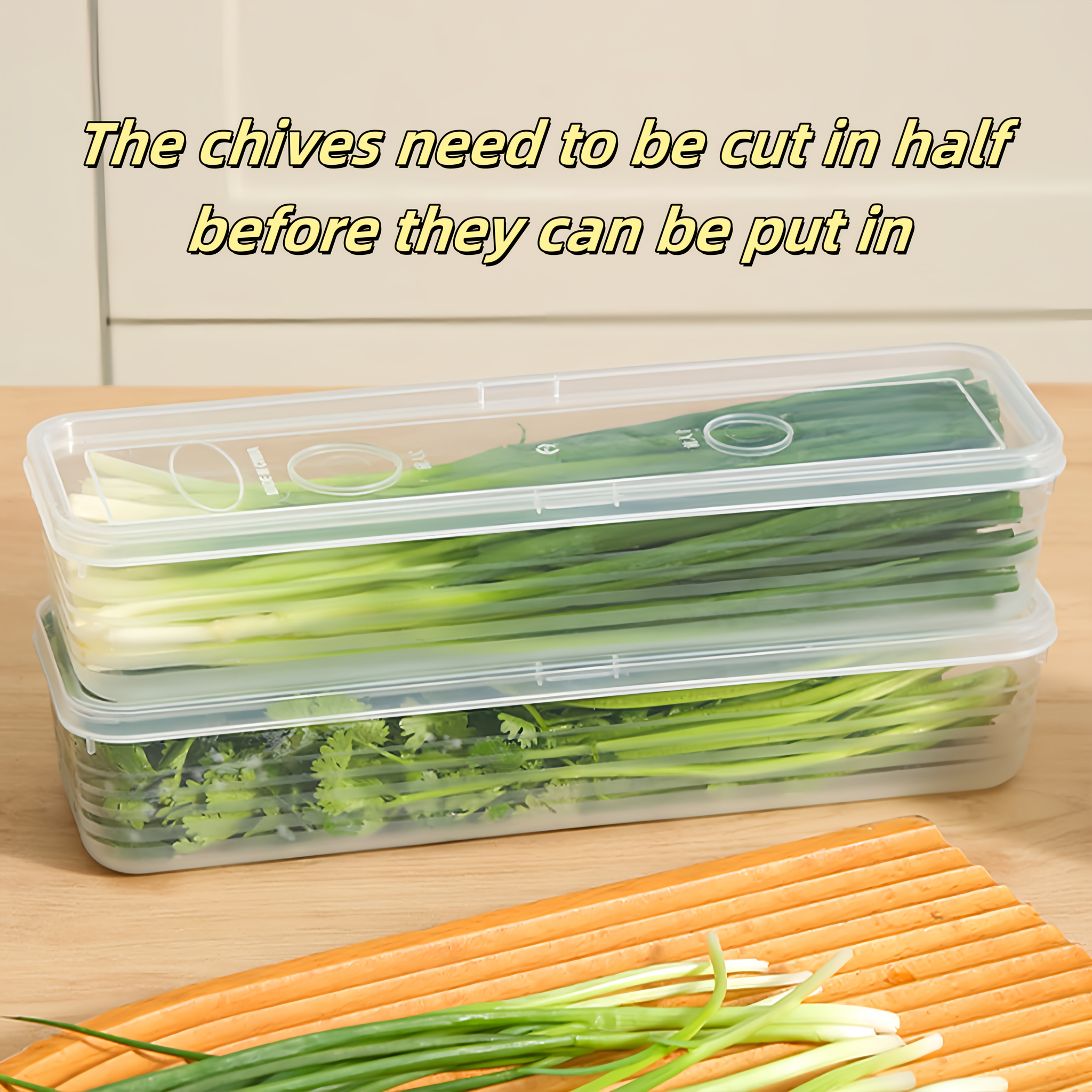 Commercial Kitchen Organiser - 2/4/6pcs Food Vegetable Storage Containers -