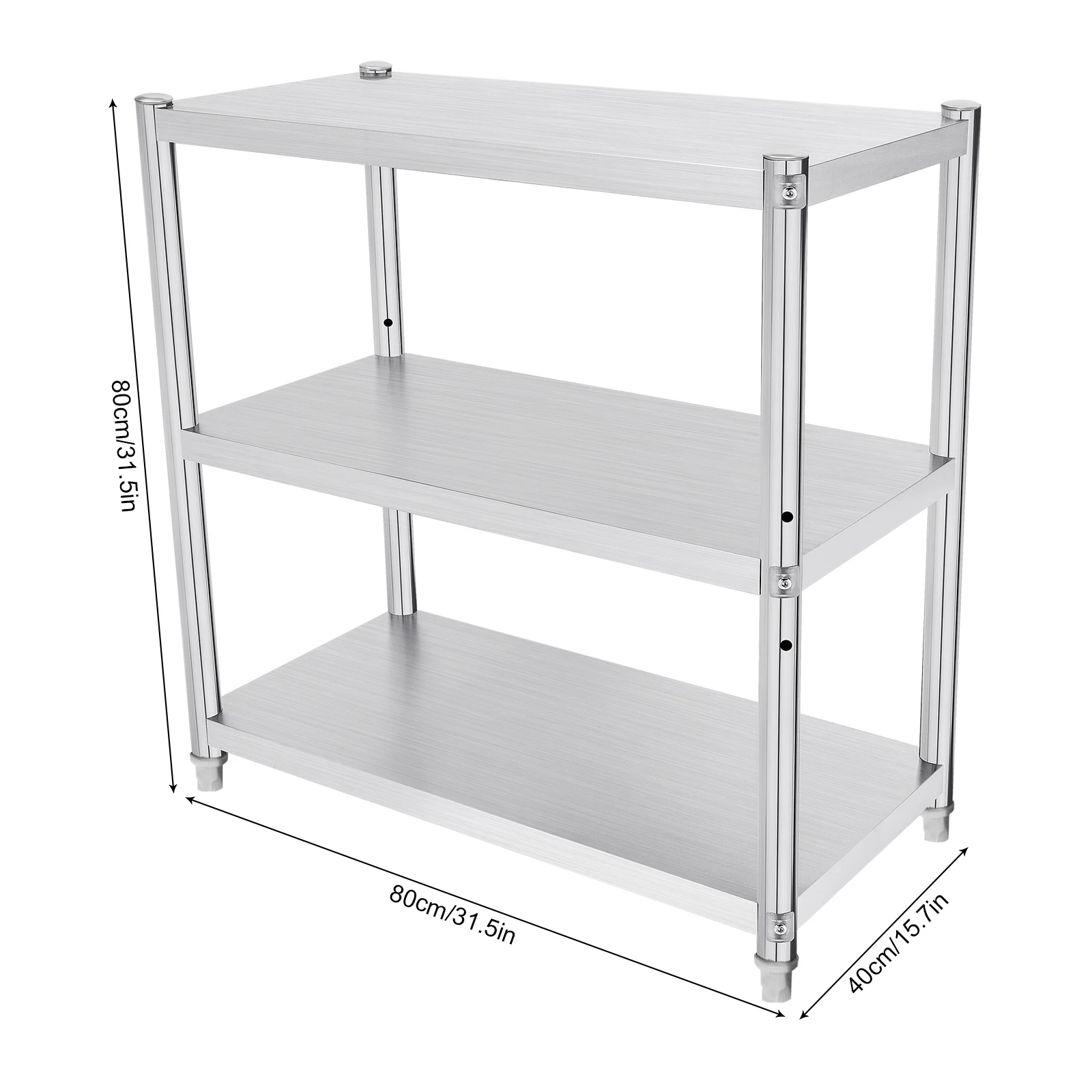 Commercial Kitchen Prep Table - Heavy Duty Work Table Stainless Steel