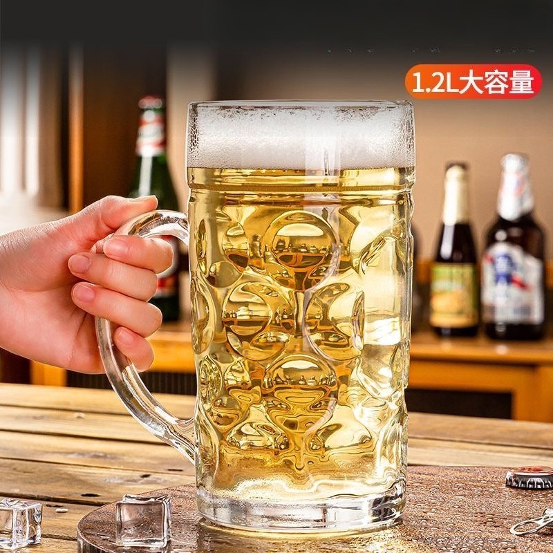 Commercial Kitchen Items - 600/680ml Thickened Oversized Glass with Large