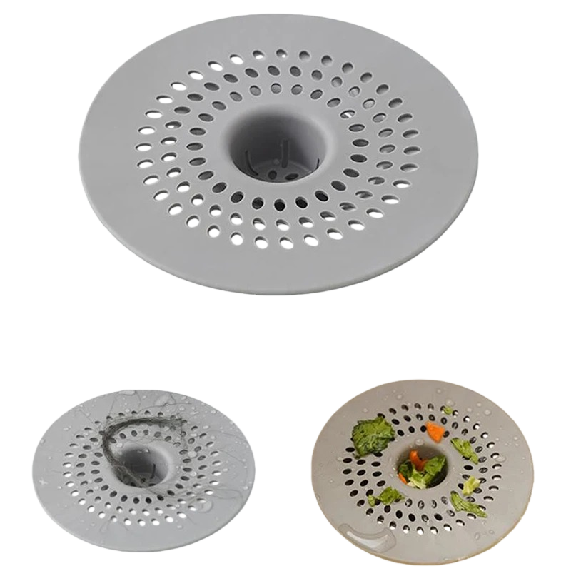 Kitchen Flooring Commercial - Anti-blocking Silicone Floor Drain Sticker Bathroom