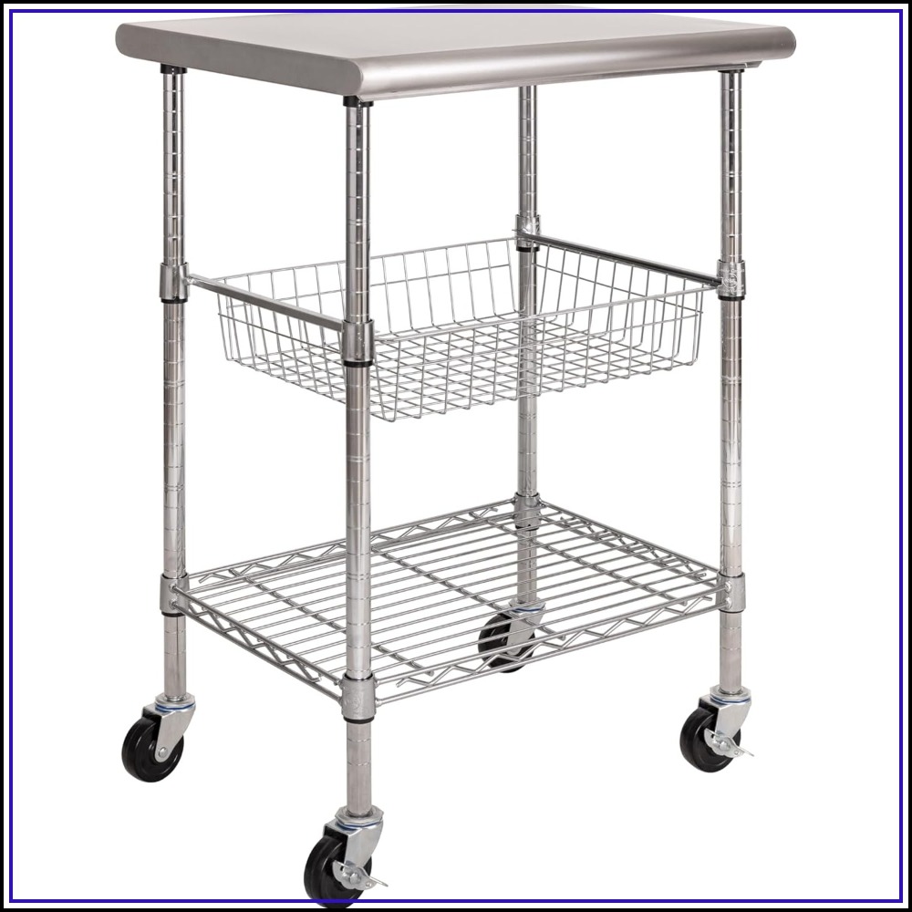 Commercial Kitchen Prep Table - Commercial Work Table Utility Cart Prep