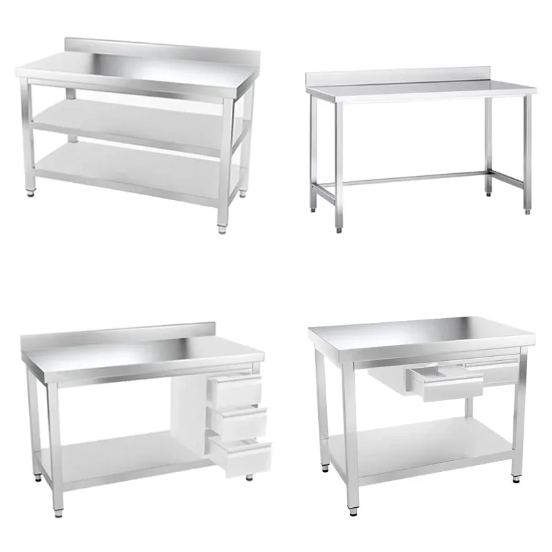 Commercial Stainless Steel Kit - مراجعة Commercial Kitchen Prep Table وسعره