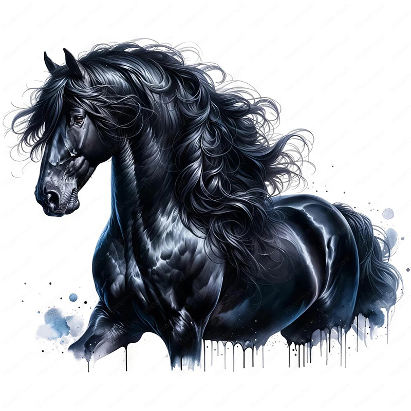 QT644# Friesian Horse Self-Adh - مراجعة Commercial Kitchen Tiles وسعره