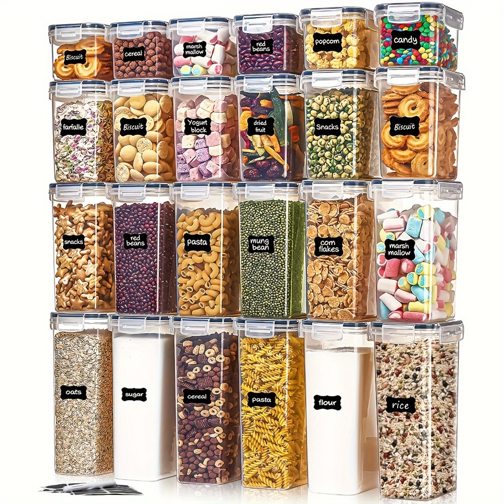 24Pcs Food Storage Containers  - مراجعة Commercial Kitchen Organiser وسعره