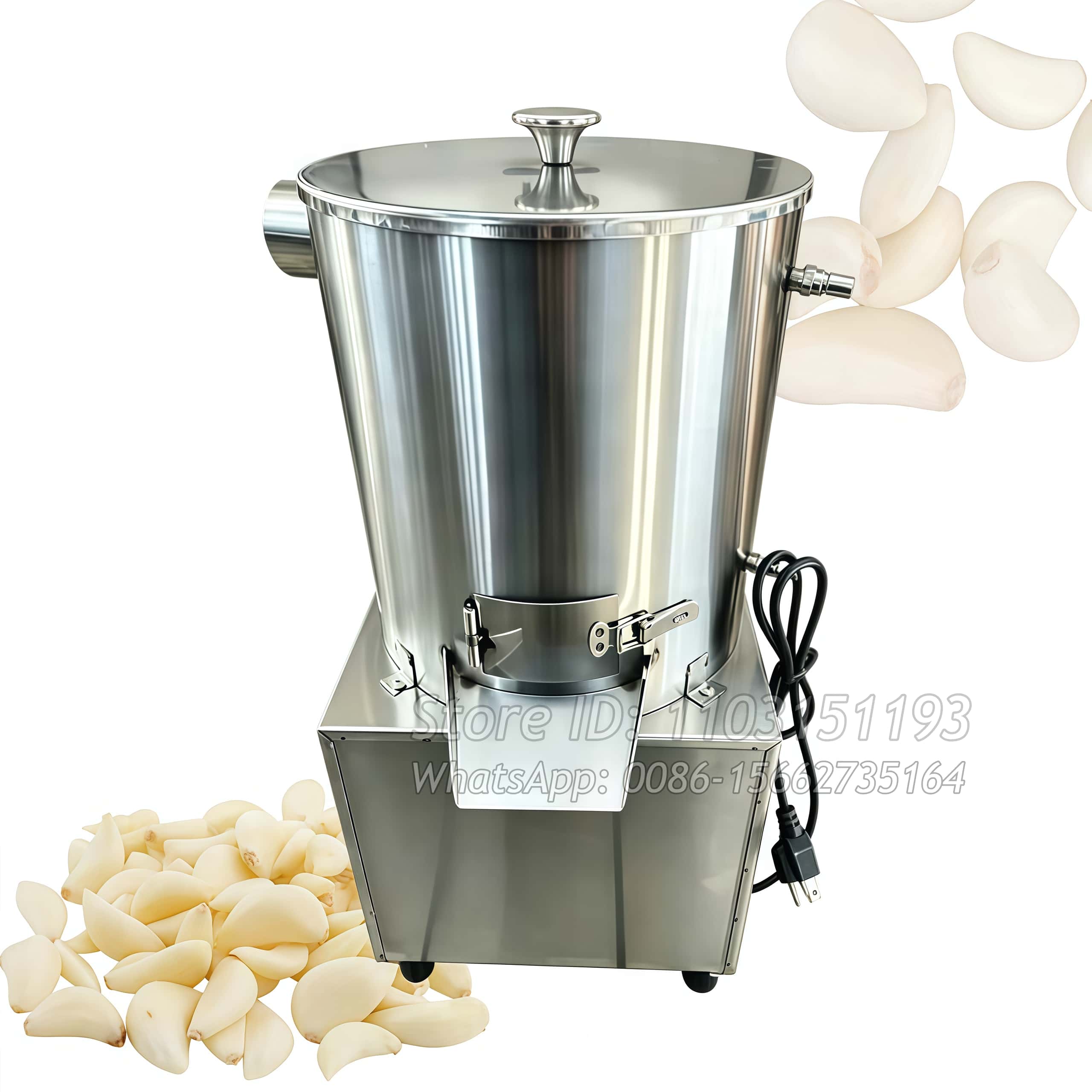 Pneumatic Table-Top Garlic Pee - مراجعة Commercial Potato Peeler وسعره