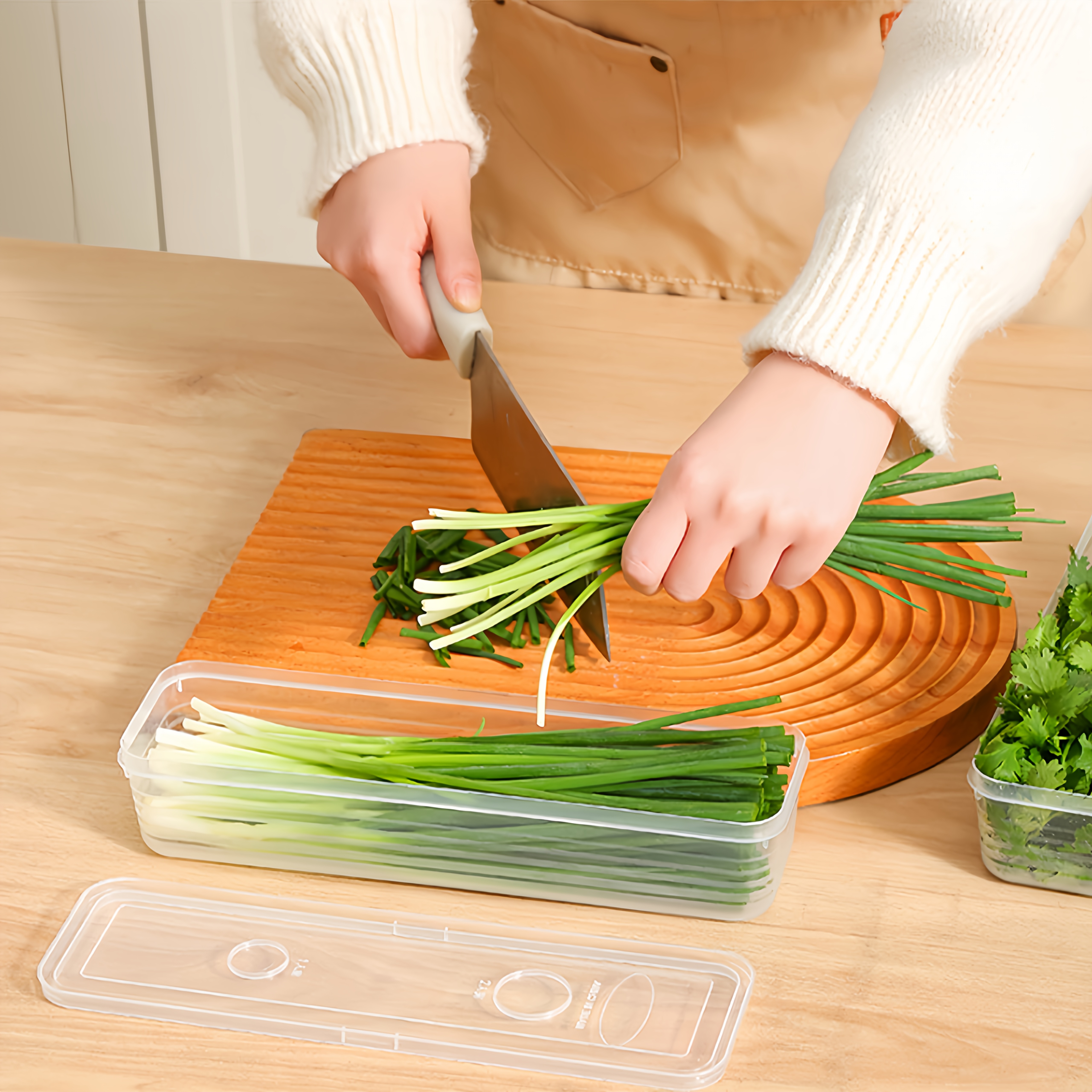 2/4/6pcs Food Vegetable Storag - مراجعة Commercial Kitchen Organiser وسعره