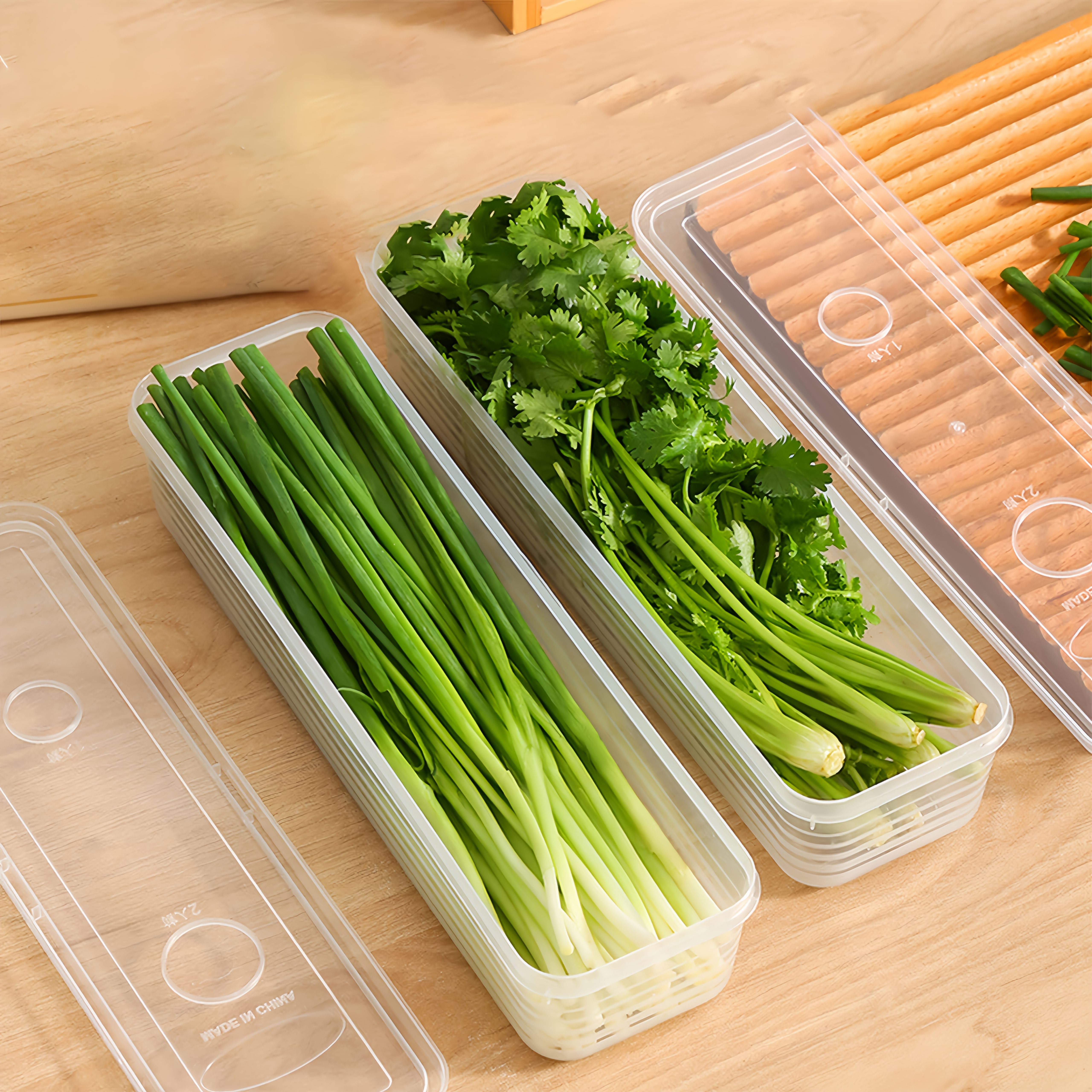 2/4/6pcs Food Vegetable Storag - مراجعة Commercial Kitchen Organiser وسعره