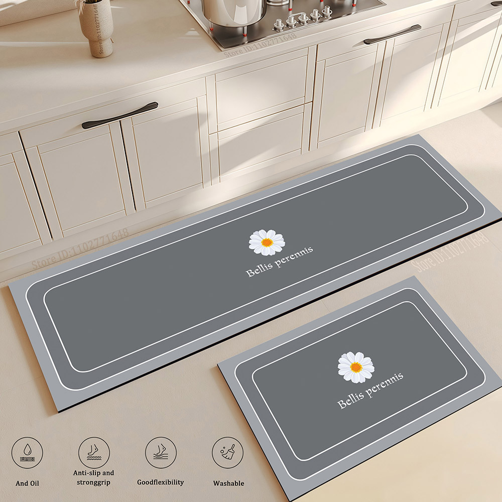 Flower Kitchen Mat Anti-Fatigu - مراجعة Kitchen Flooring Commercial وسعره