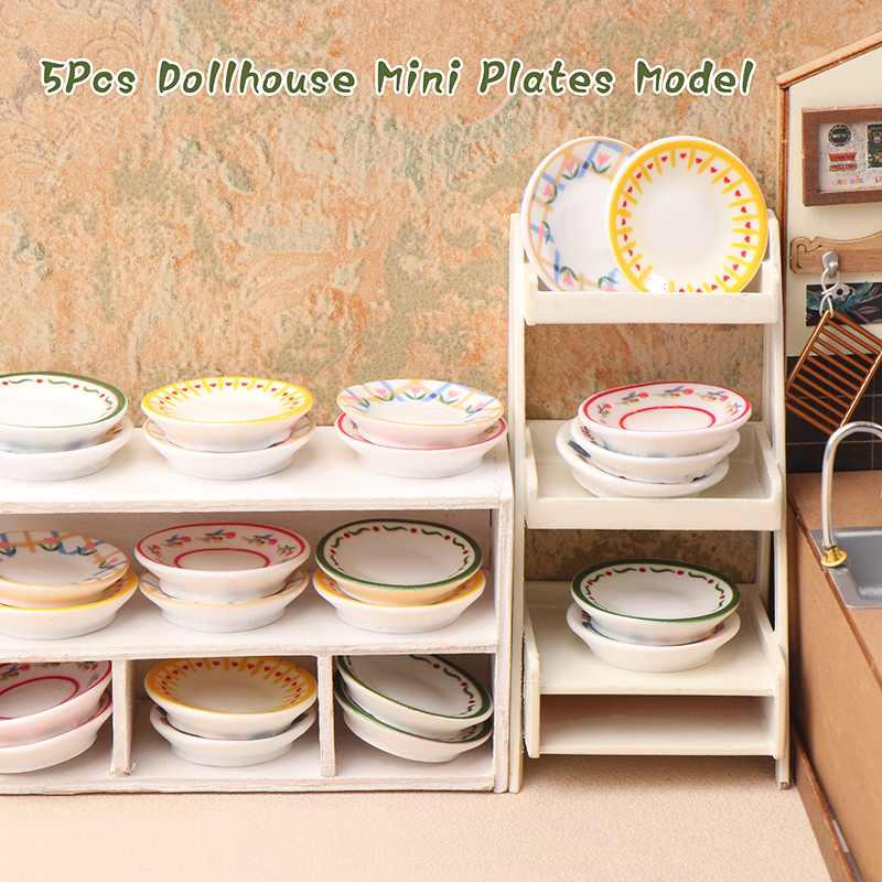 5Pcs 1/12 Dollhouse Mini Plate - مراجعة Commercial Kitchen Setup وسعره