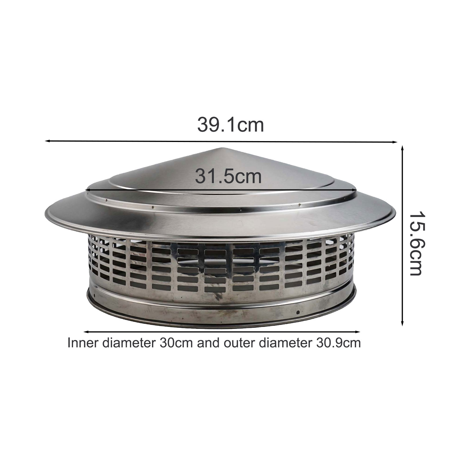 250mm Stainles-Steel Chimney C - مراجعة Commercial Exhaust Hood وسعره
