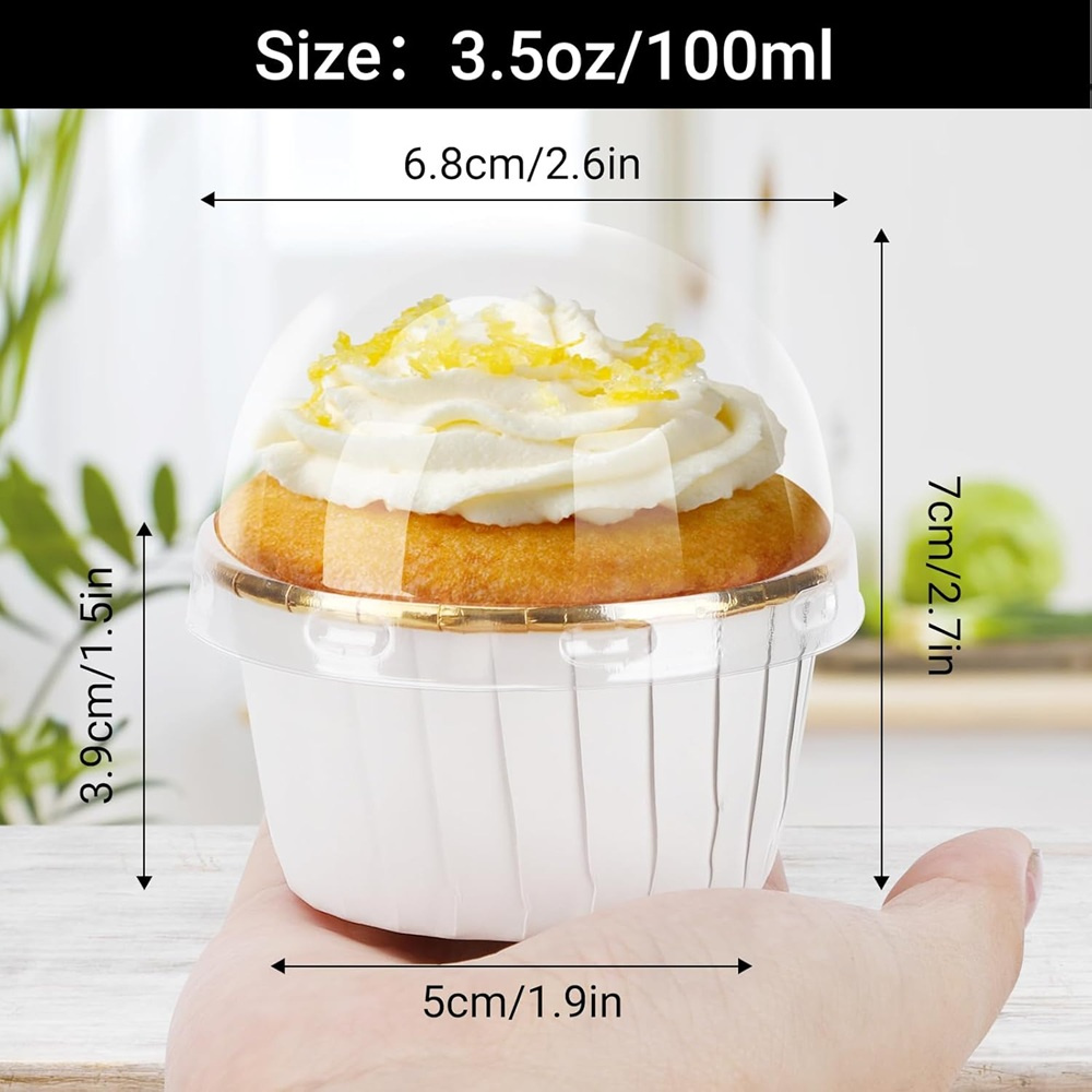 50 pcs Muffins Cup Paper Cupca - مراجعة Commercial Kitchen Items وسعره