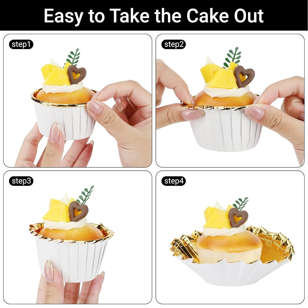 50 pcs Muffins Cup Paper Cupca - مراجعة Commercial Kitchen Items وسعره