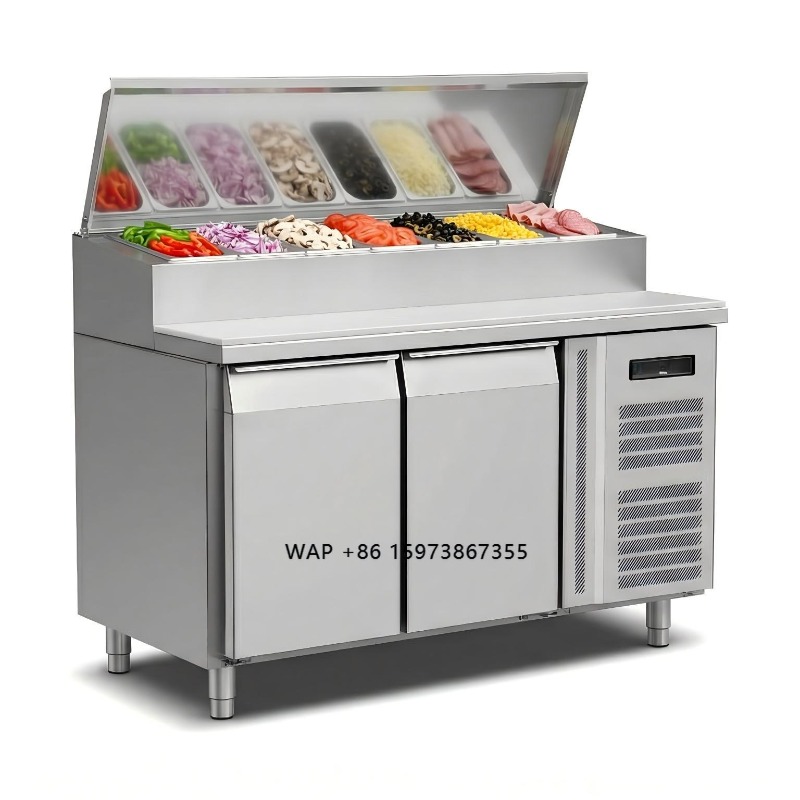 OEM Counter Fridge Sandwich Pr - مراجعة Commercial Kitchen Prep Table وسعره