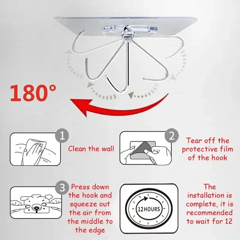 20/10PCS Hook Self-Adhesive PV - مراجعة Commercial Kitchen Organiser وسعره