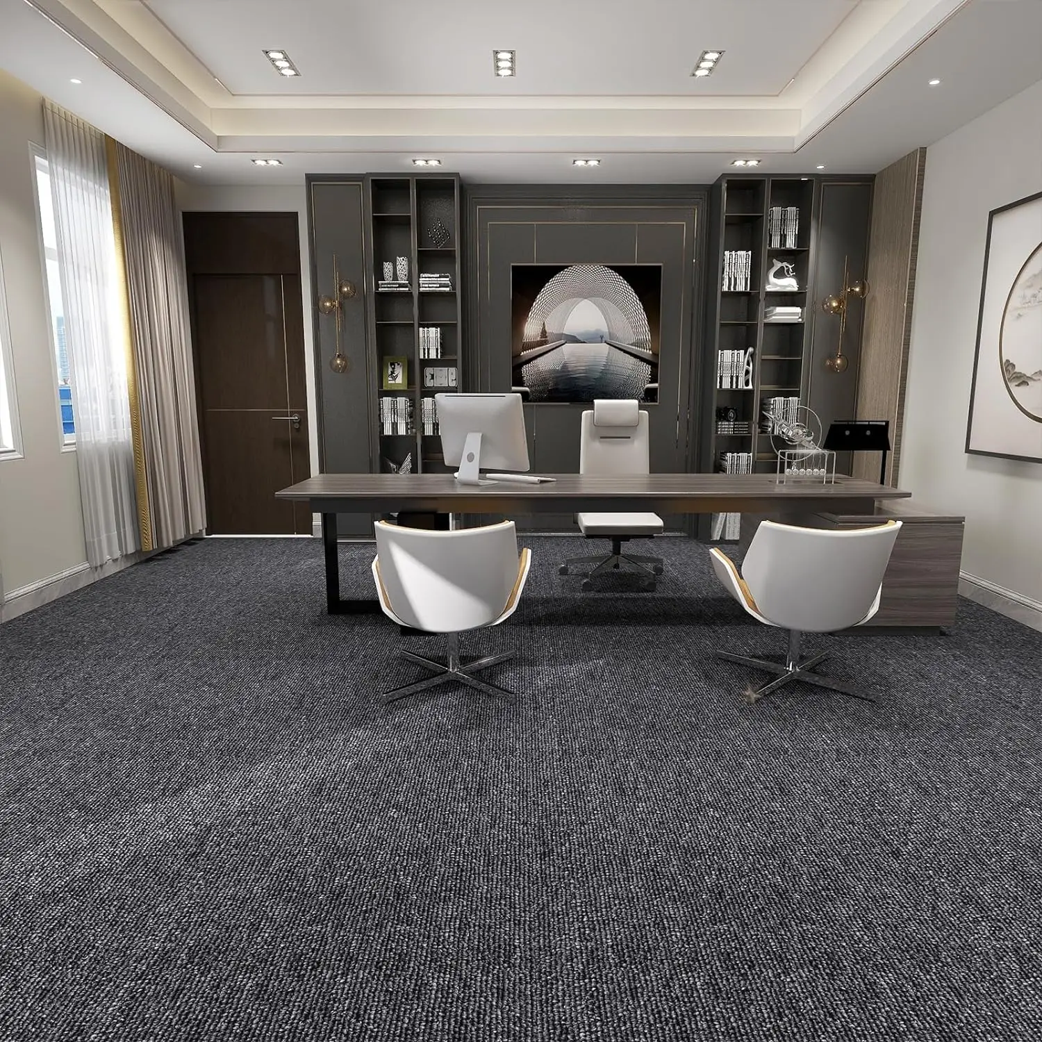 40Pcs Self Adhesive Carpet Mat - مراجعة Kitchen Flooring Commercial وسعره