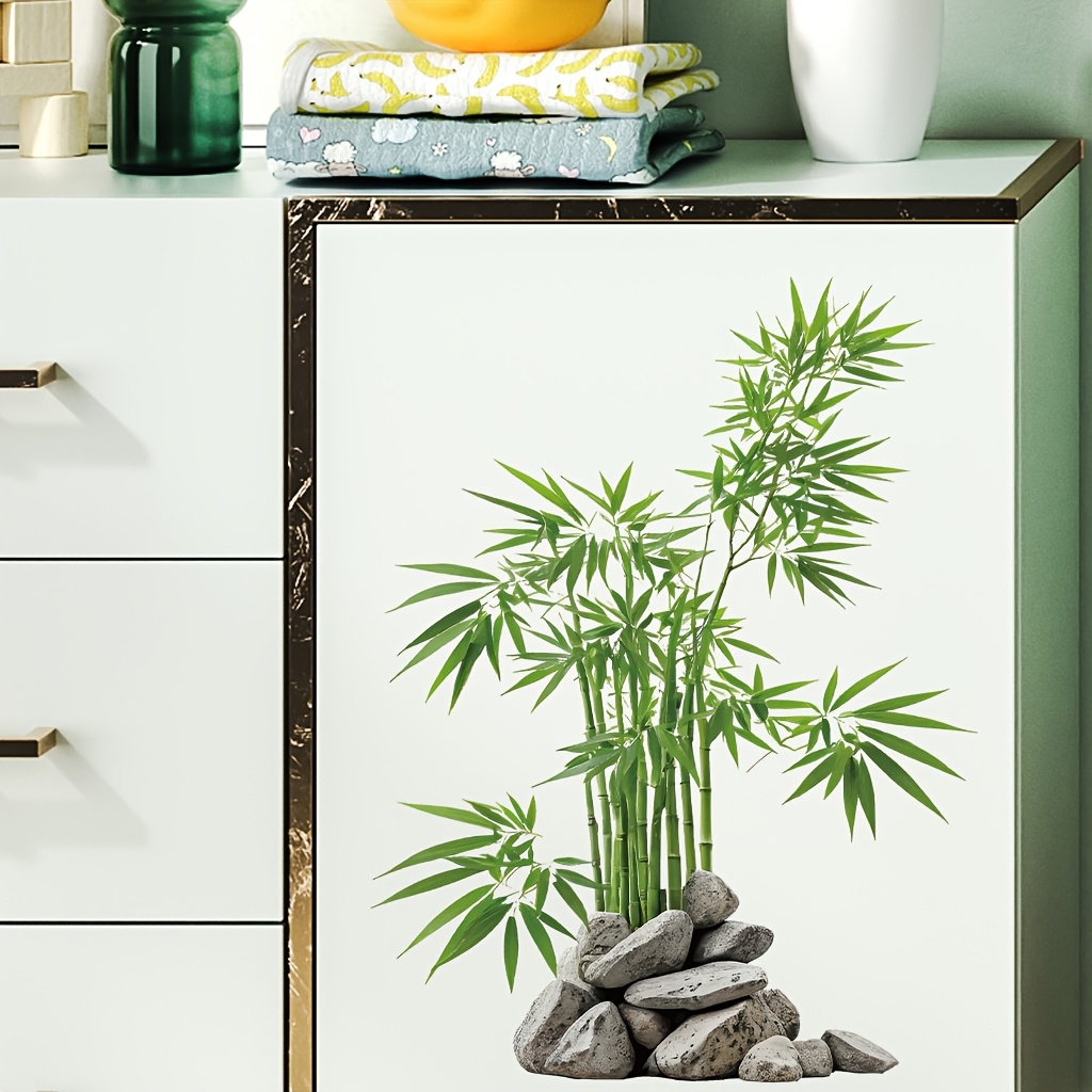 Watercolor Green Bamboo Leaf P - مراجعة Commercial Kitchen Tiles وسعره