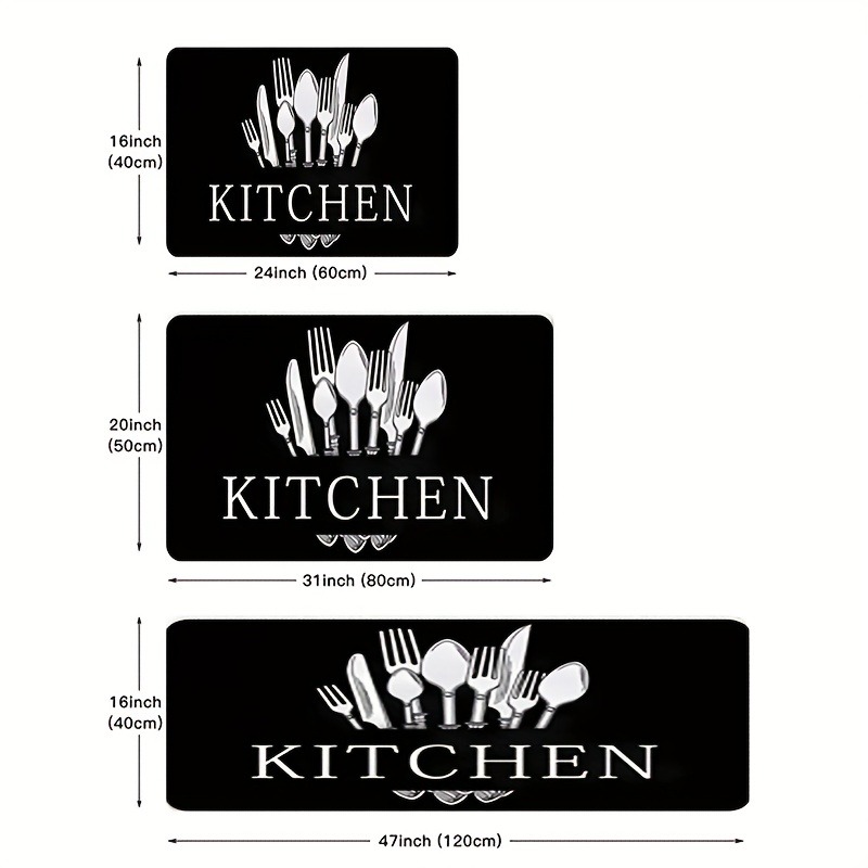 1 Piece Black Kitchen Floor Ma - مراجعة Kitchen Flooring Commercial وسعره