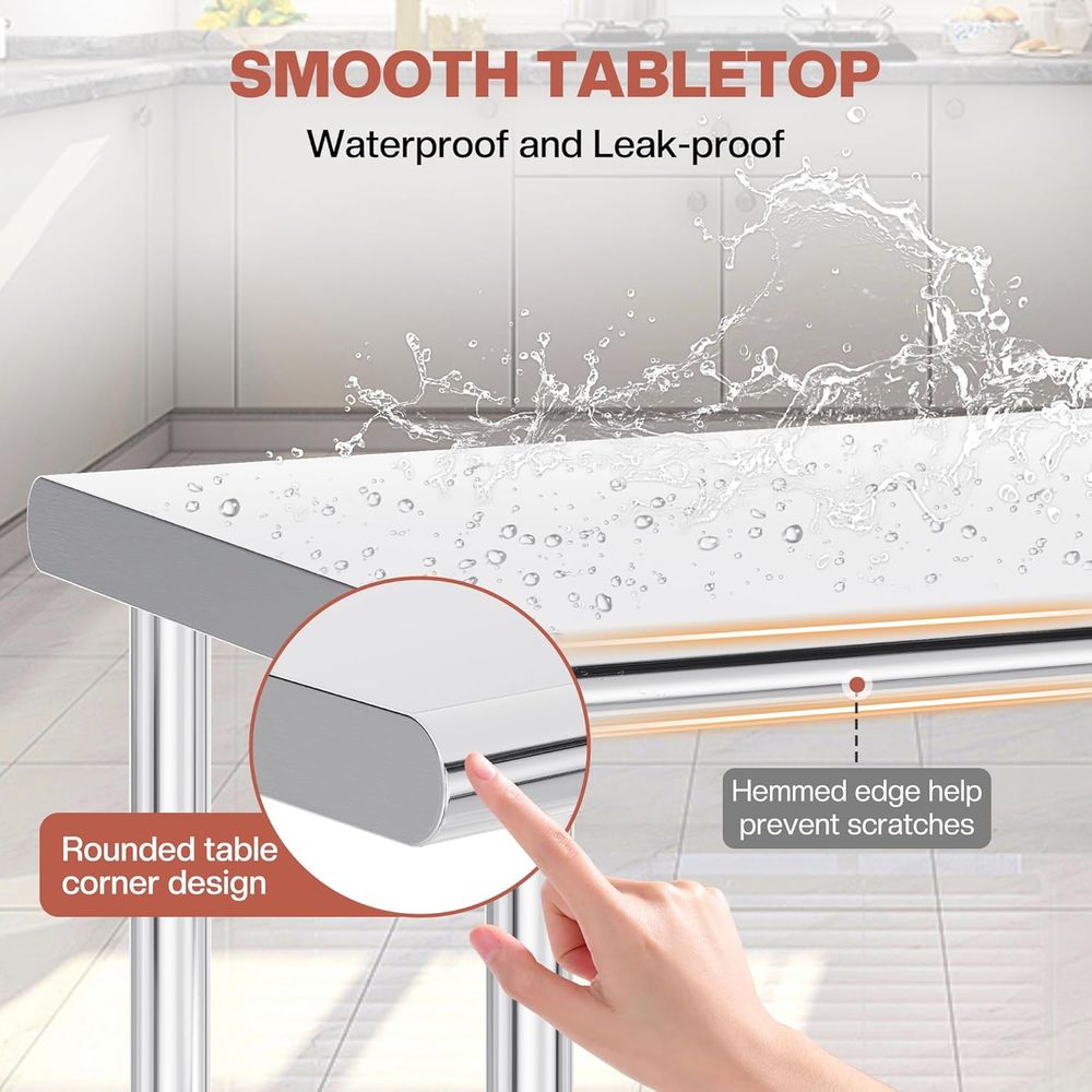 30x48 Inch Stainless Steel Pre - مراجعة Commercial Kitchen Prep Table وسعره