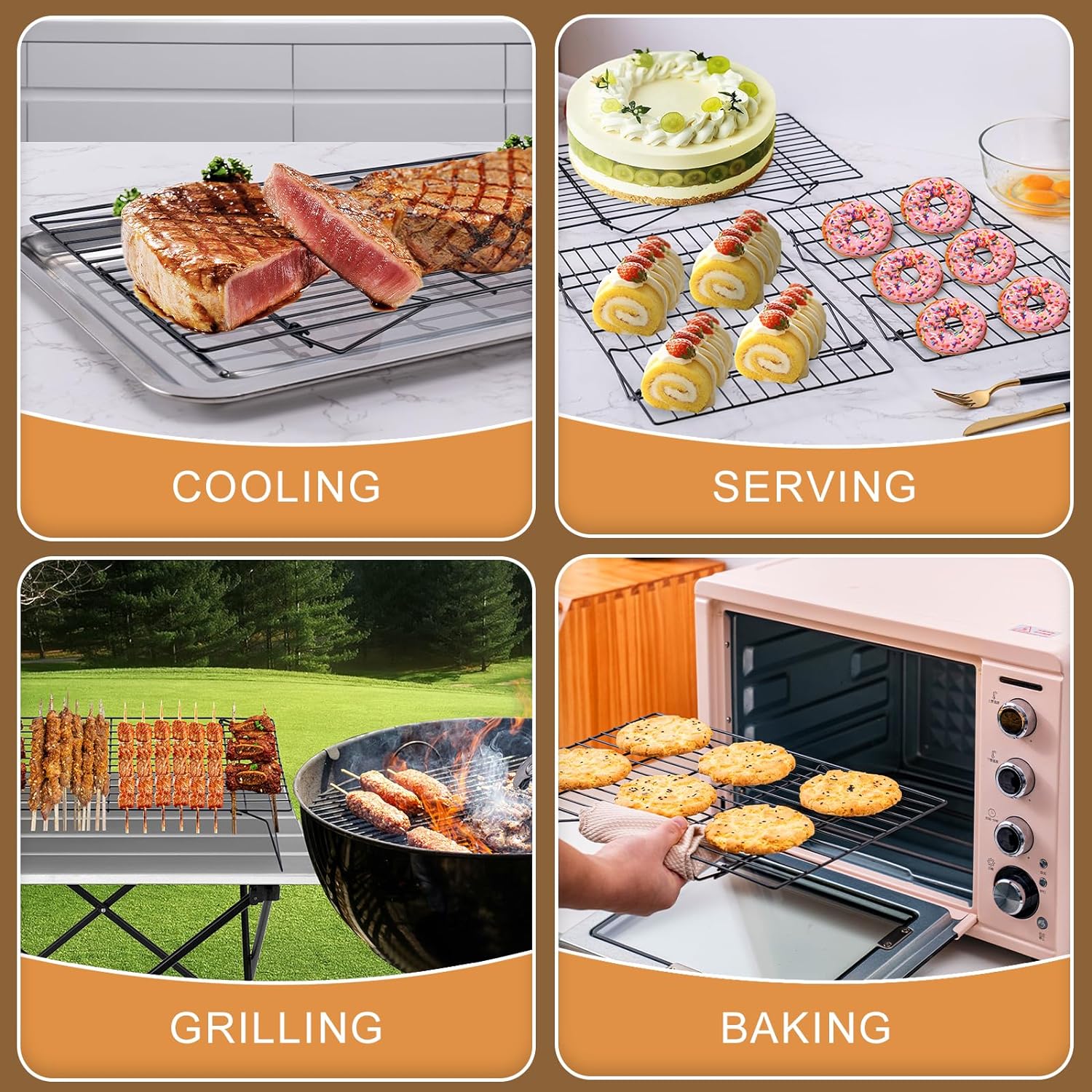 3-Tier Cooling Racks, Stackabl - مراجعة Commercial Kitchen Items وسعره