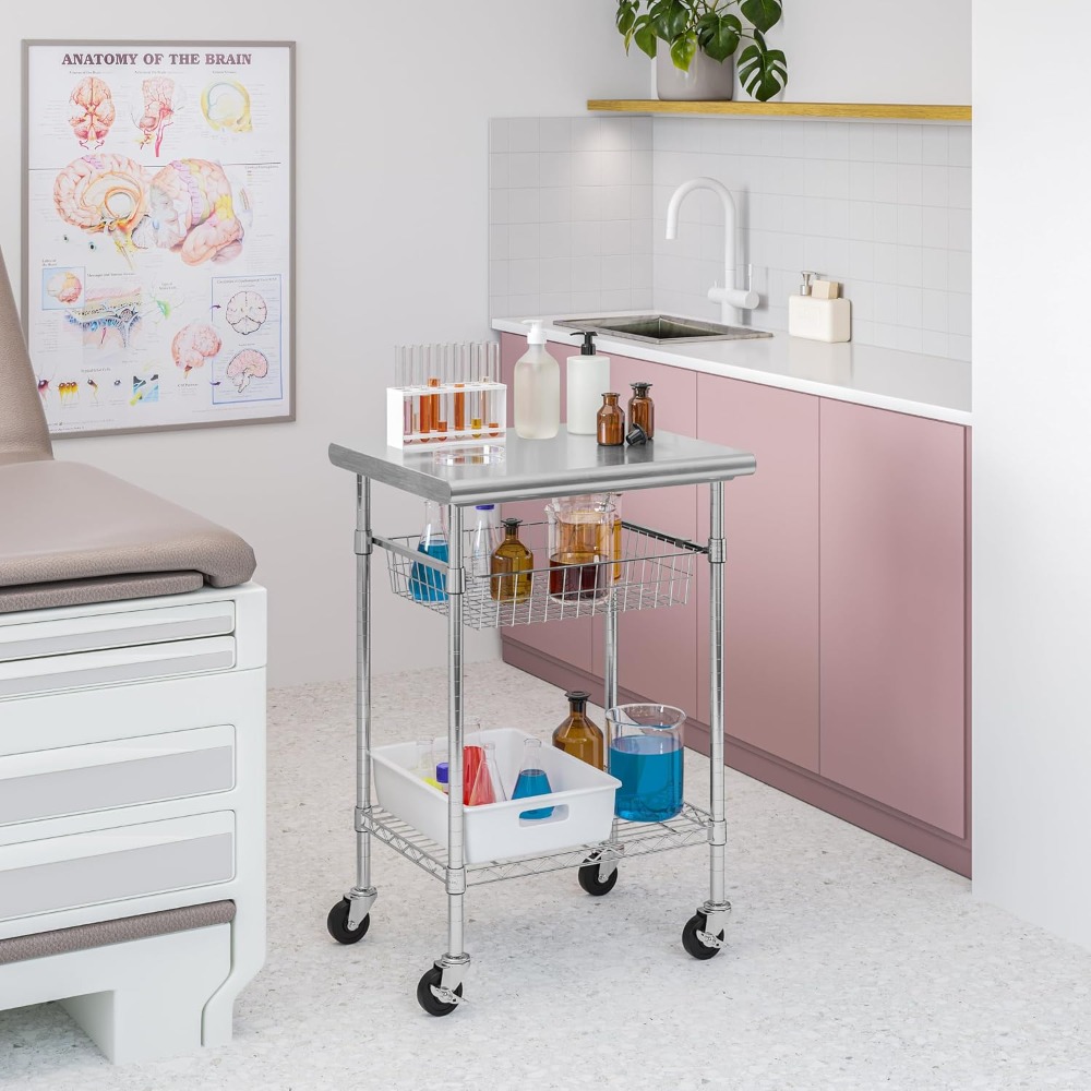 Commercial Work Table Utility  - مراجعة Commercial Kitchen Prep Table وسعره