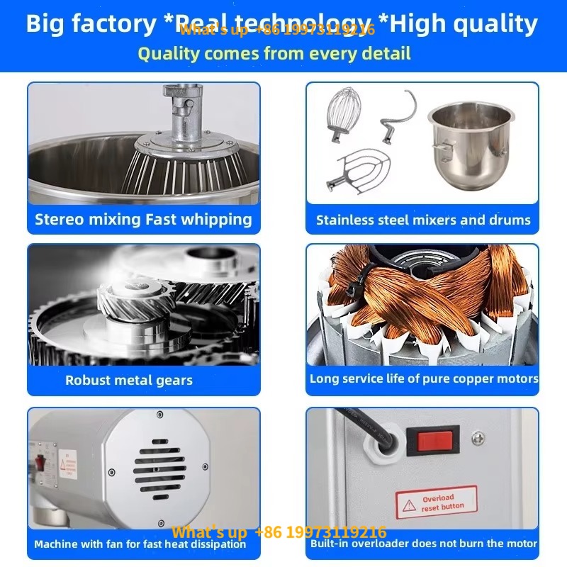 2026 5L 10L 20L30L260L Commerc - مراجعة Commercial Kitchen Mixers Dough Mixer وسعره