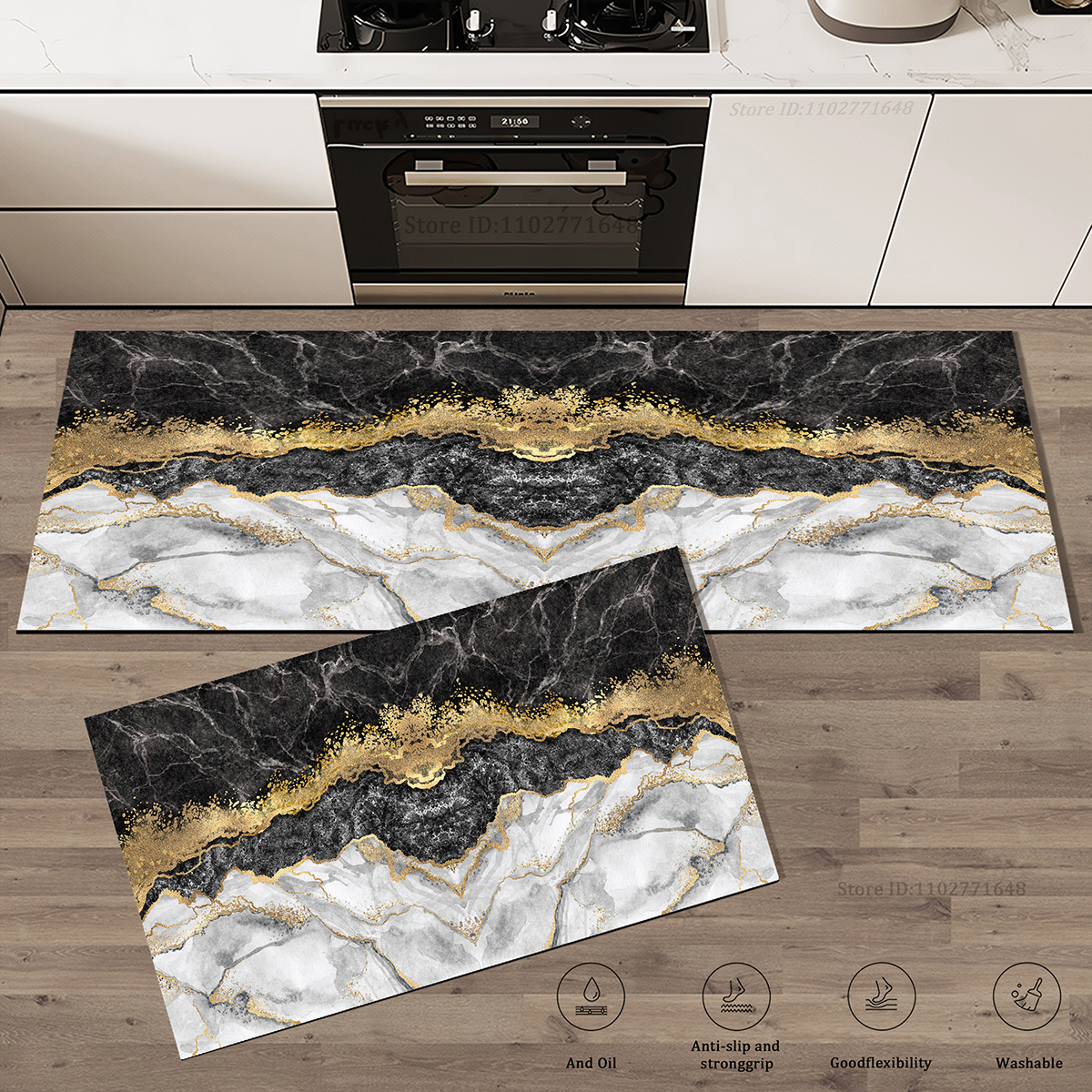 Marble Pattern Kitchen Absorbe - مراجعة Kitchen Flooring Commercial وسعره