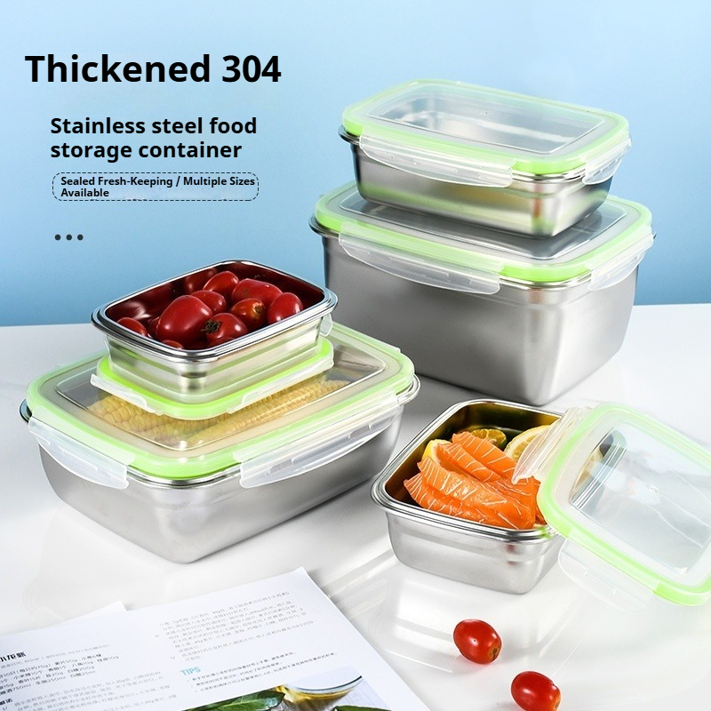 304 Stainless Steel Lunch Box  - مراجعة Commercial Kitchen Utensil Organizer وسعره