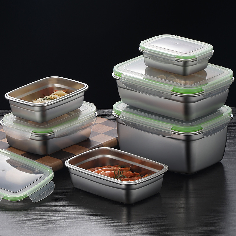 304 Stainless Steel Lunch Box  - مراجعة Commercial Kitchen Utensil Organizer وسعره