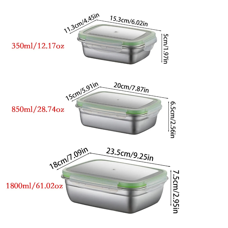 304 Stainless Steel Lunch Box  - مراجعة Commercial Kitchen Utensil Organizer وسعره
