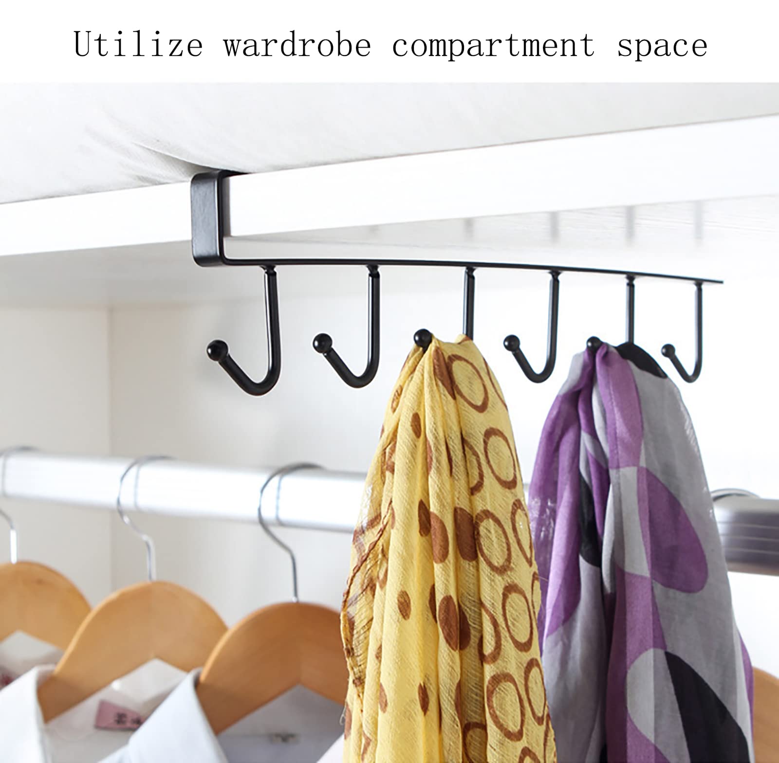 1/2/3PC 6 Hooks Kitchen Cabine - مراجعة Commercial Kitchen Organiser وسعره