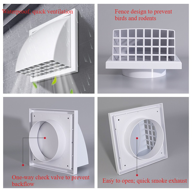 ABS Exterior Wall Ventilation  - مراجعة Commercial Exhaust Hood وسعره