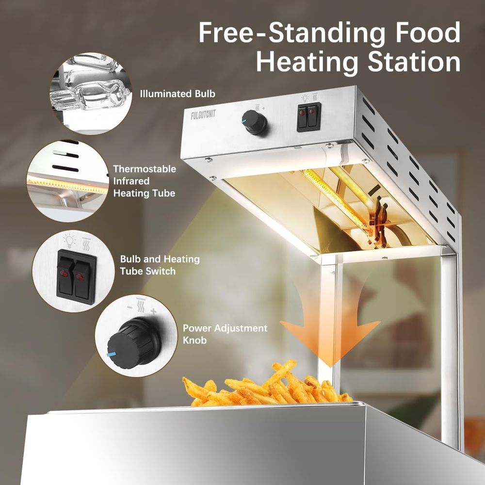 French Fry Warmer, Commercial  - مراجعة Commercial Kitchen Parts & Service وسعره