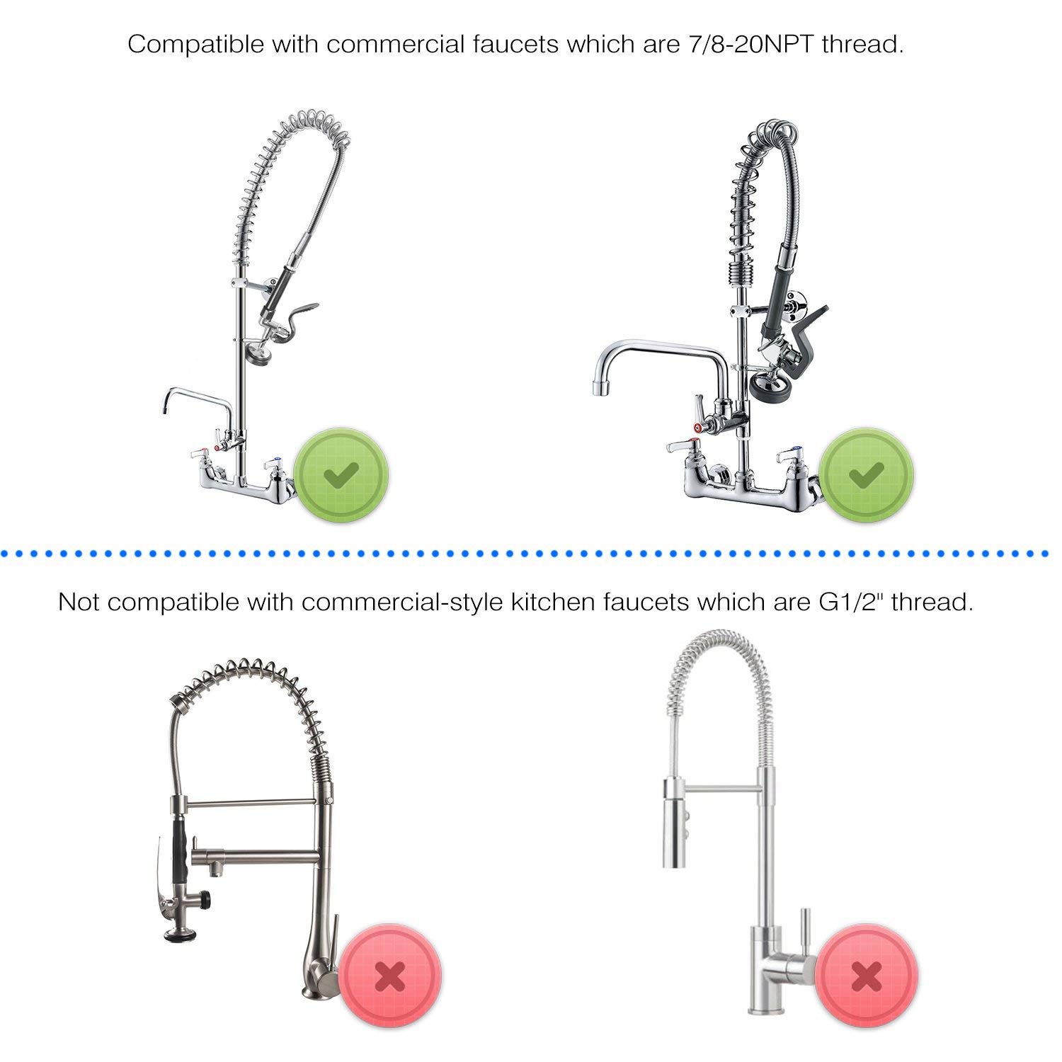 In stock Pre Rinse Sprayer Com - مراجعة Commercial Kitchen Parts & Service وسعره
