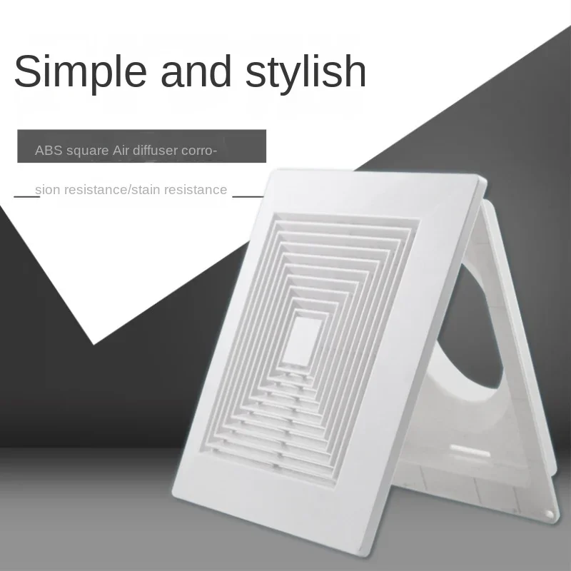 1PCS ABS Square Diffuser Air C - مراجعة Commercial Exhaust Hood وسعره