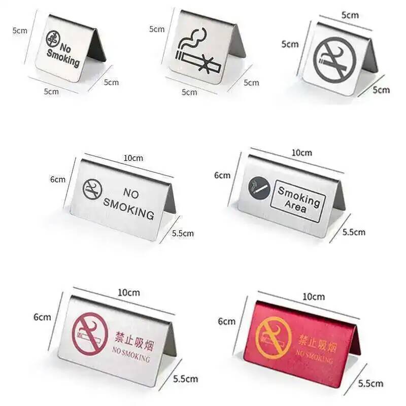 5pcs Metal No Smoking Warning  - مراجعة Commercial Kitchen Prep Table وسعره