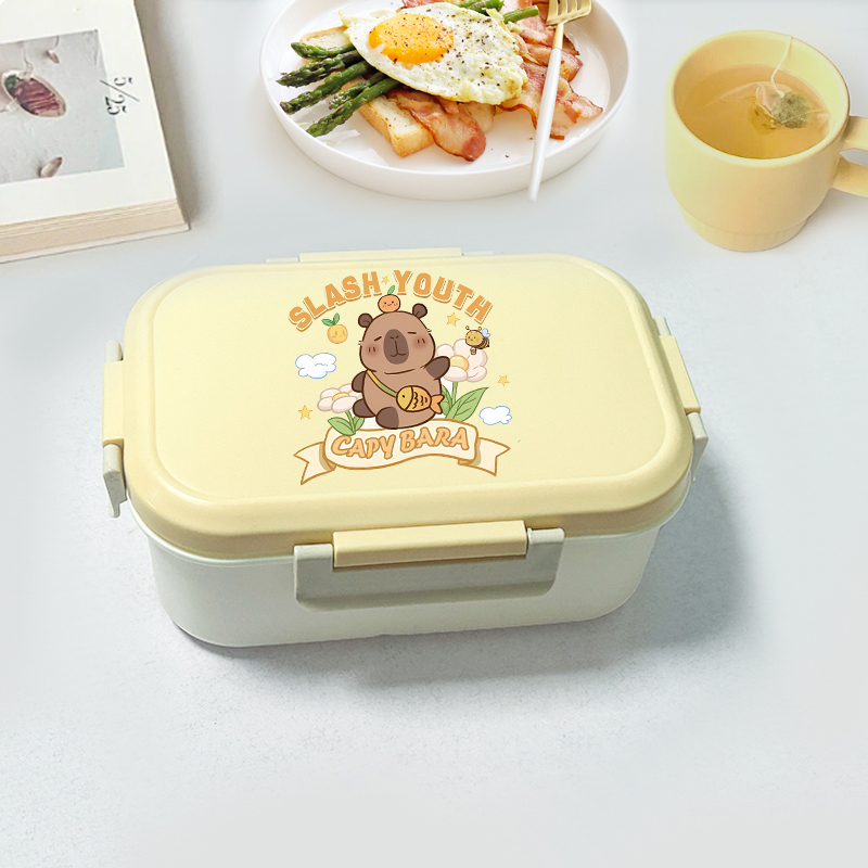 Capybara Bento Lunch Box Carto - مراجعة Commercial Kitchen Utensil Organizer وسعره