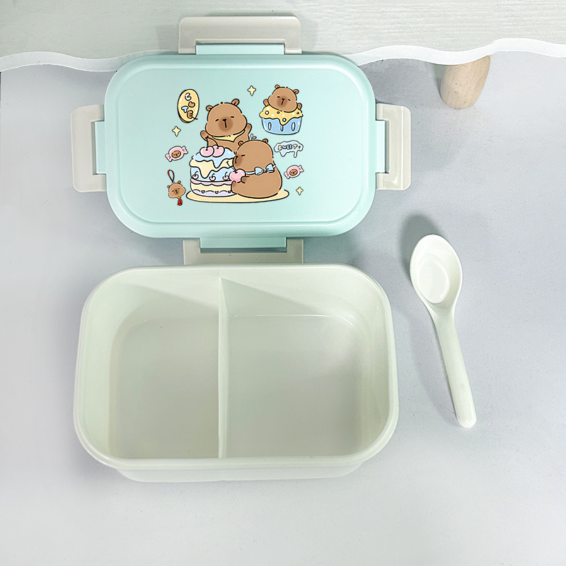 Capybara Bento Lunch Box Carto - مراجعة Commercial Kitchen Utensil Organizer وسعره