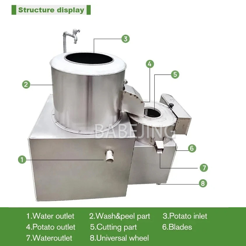 BABEJING Fully Automatic Potat - مراجعة Commercial Potato Peeler وسعره