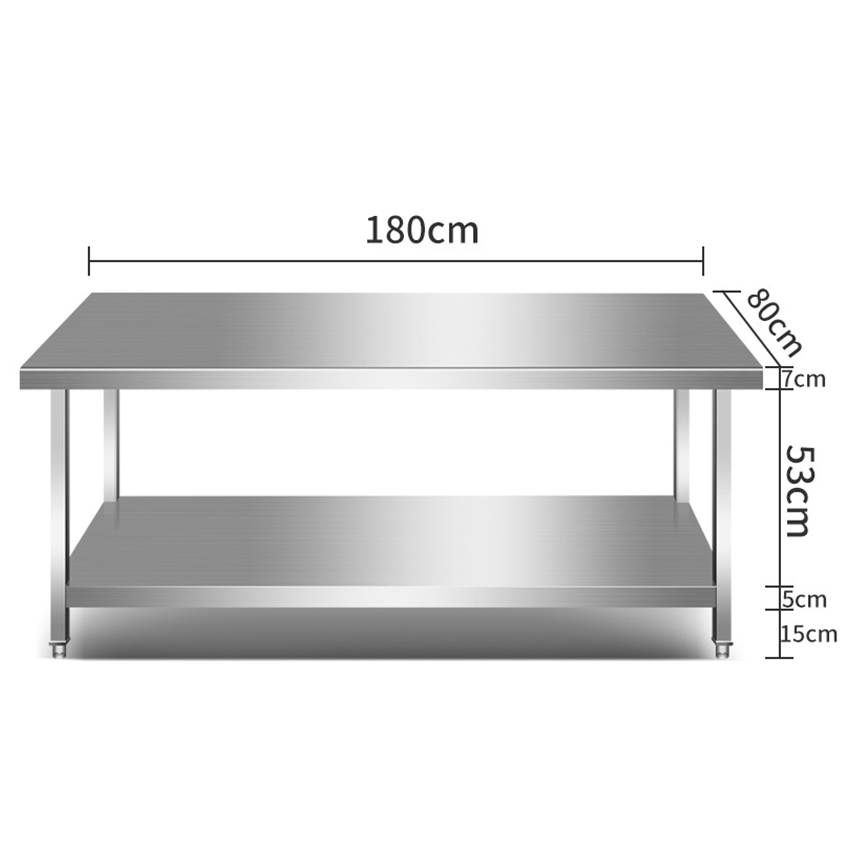 Commercial Stainless Steel Kit - مراجعة Commercial Kitchen Prep Table وسعره